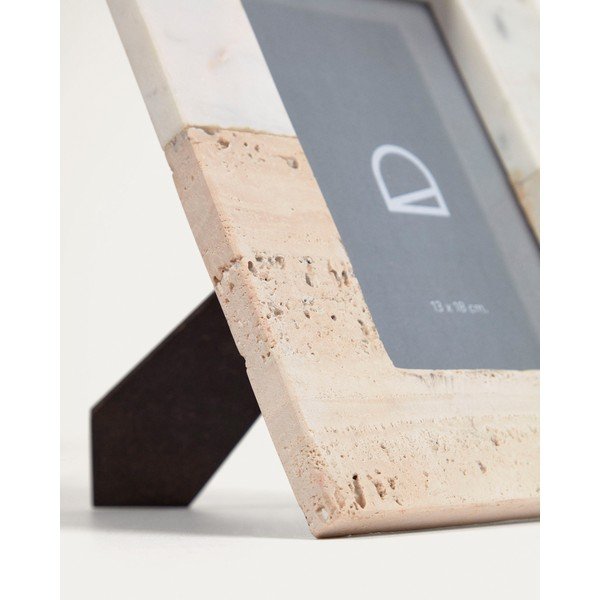 Fehér kő álló képkeret 18x23 cm Uria – Kave Home-image-2