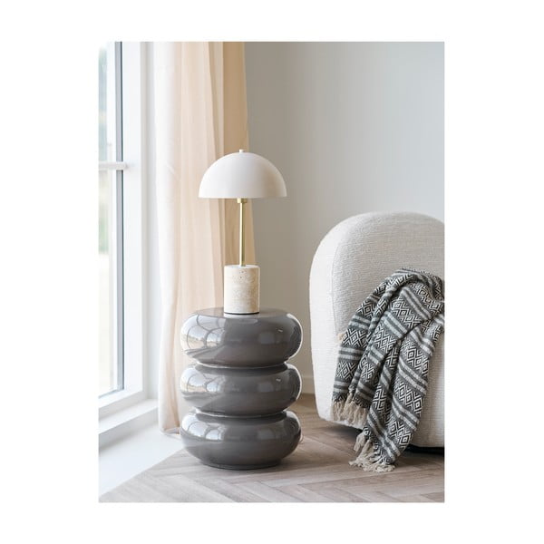 Barna újrahasznosított pamut takaró 130x180 cm Adana – House Nordic-image-1