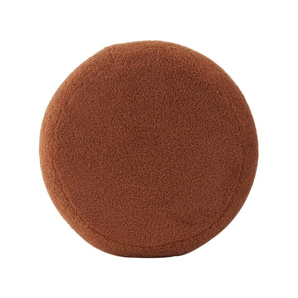 Narancssárga buklé puff Kimi – Light & Living-image-2