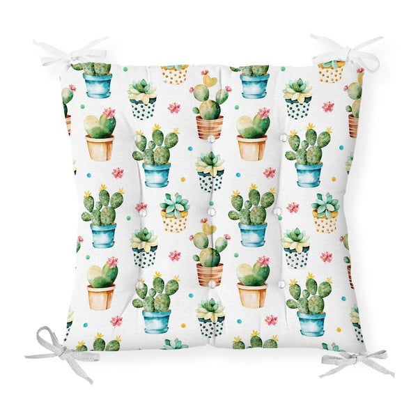 Tiny Cacti pamut keverék székpárna, 40 x 40 cm - Minimalist Cushion Covers