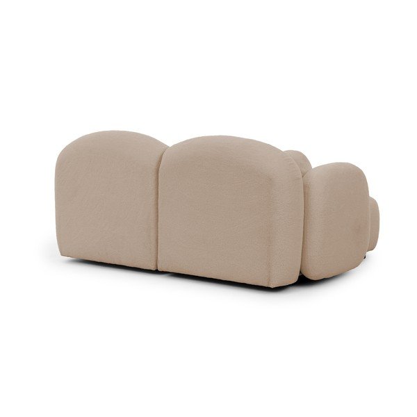 Világosbarna buklé sarokkanapé (bal oldali-heverő résszel) Orbit – Ropez-image-3