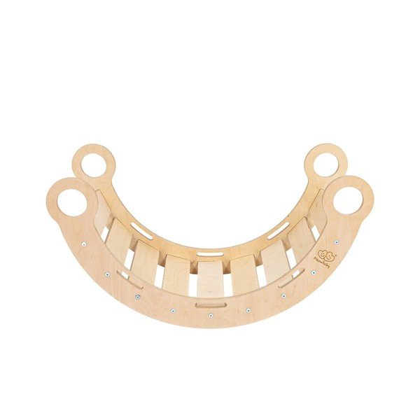 Natúr színű borovi fenyő hinta 39x75x38 cm Montessori – Meowbaby-image-3