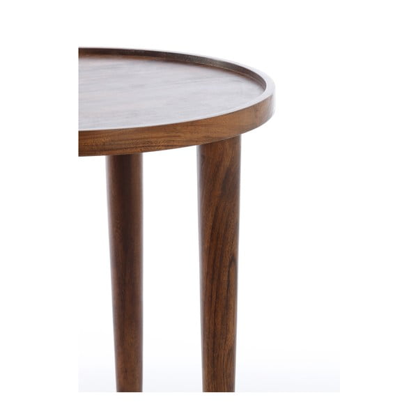 Akácfa kerek tárolóasztal ø 45 cm Qiano – Light & Living-image-2