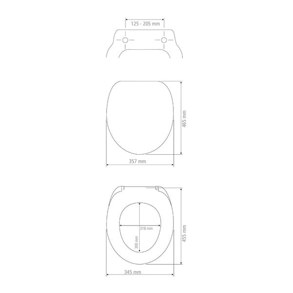 WC-ülőke automatikus záródással 34,5 x 45,5 cm Palma – Wenko-image-4