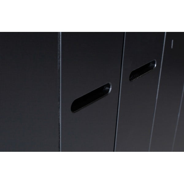 Connect fekete borovi fenyő ruhásszekrény borovi fenyő konstrukcióval, szélesség 140 cm - WOOOD-image-1