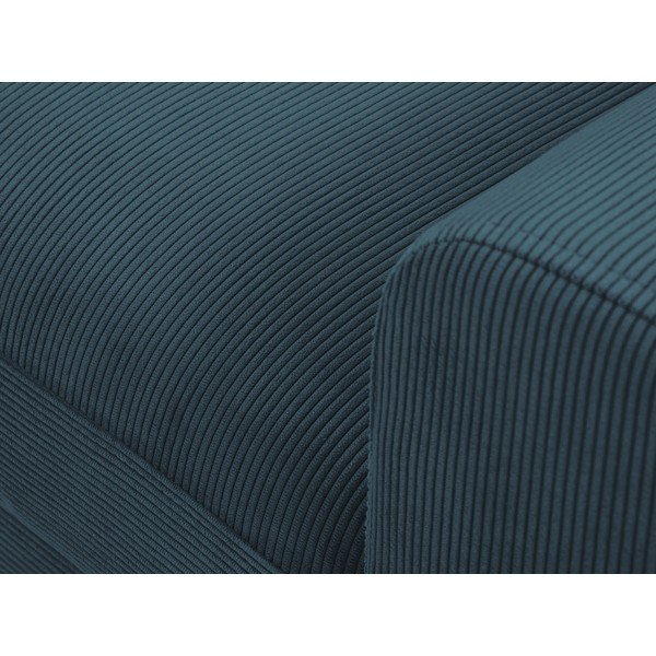 Jazz sötétkék kinyitható kordbársony sarokkanapé, bal oldalas - Kooko Home-image-1