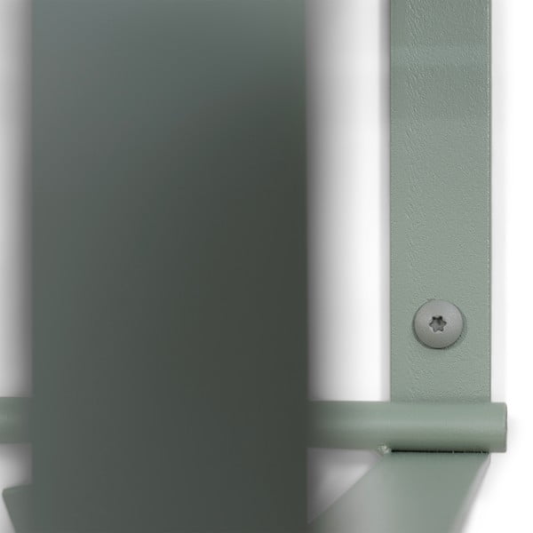 Szürkészöld fém fali fogas polccal 100 cm Rex – Spinder Design-image-4