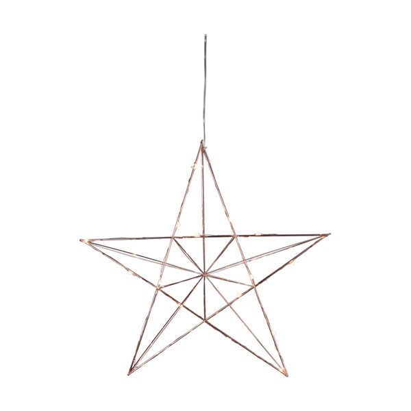 Line rézszínű világító LED dekoráció, magasság 38 cm - Star Trading-image-1