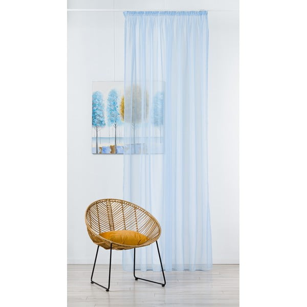 Kék átlátszó függöny 140x245 cm Voile – Mendola Fabrics-image-1