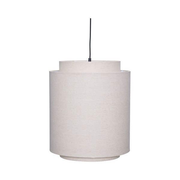 Krémszínű textil függőlámpa ø60x48 cm Sable – Hübsch