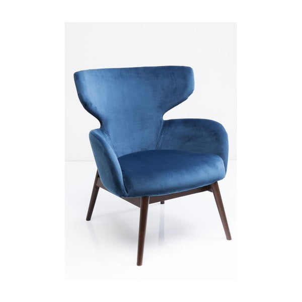 Aroha Velvet kék füles fotel - Kare Design