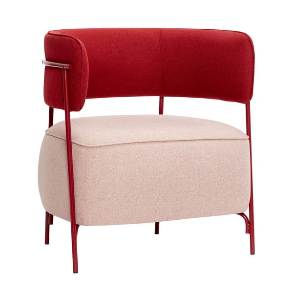 Cherry piros-rózsaszín fotel - Hübsch
