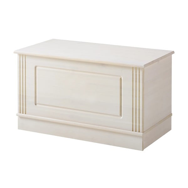 Fehér borovi fenyő tárolóláda 80x45 cm Anita – Støraa-image-2