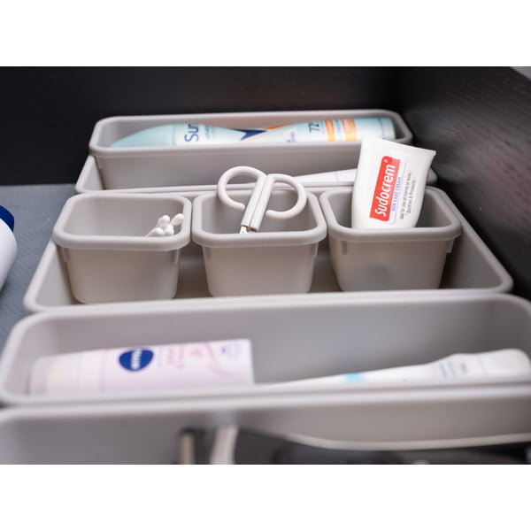 Szürke műanyag fiókrendező készlet 8 db-os - Addis-image-4