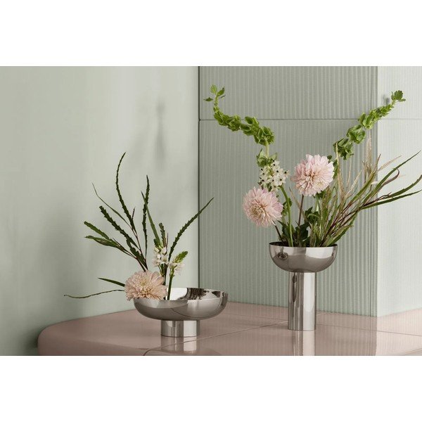 Ezüstszínű rozsdamentes acél váza (magasság 21 cm) Miyabi – Blomus-image-1