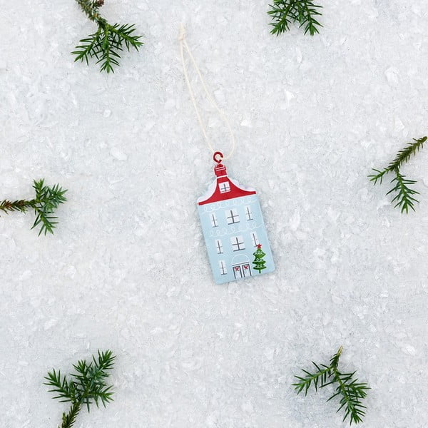 House kézzel készített fém karácsonyfadísz - Rex London-image-3