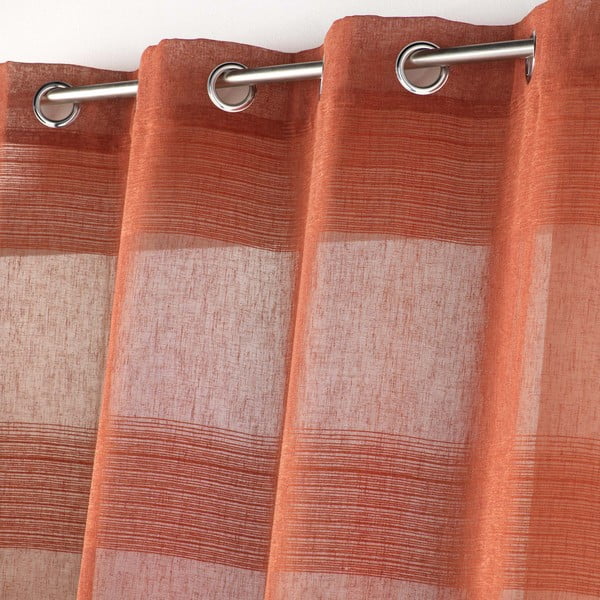 Téglavörös átlátszó függöny 140x280 cm Terraza – douceur d'intérieur-image-1