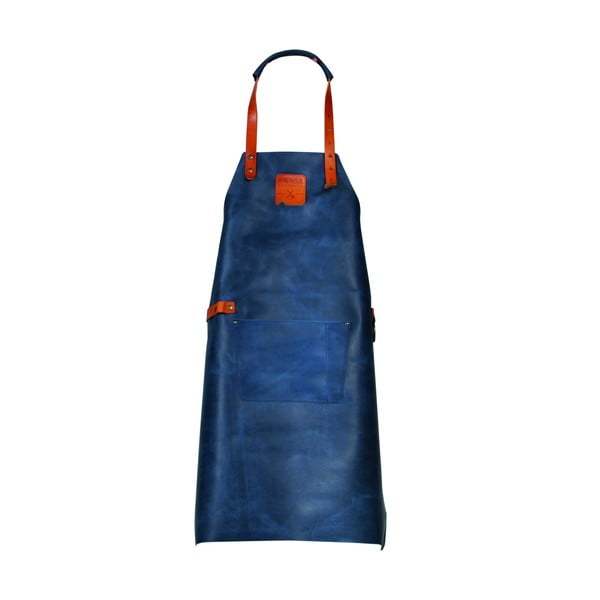 Mr Smith Culinary Apron Blue Pocket kék bőrkötény - Boska