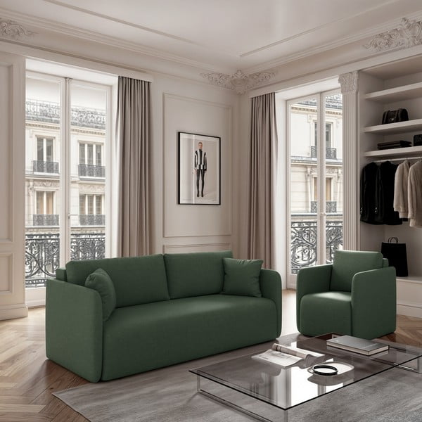 Zöld fotel Chaum – Rodier-image-1