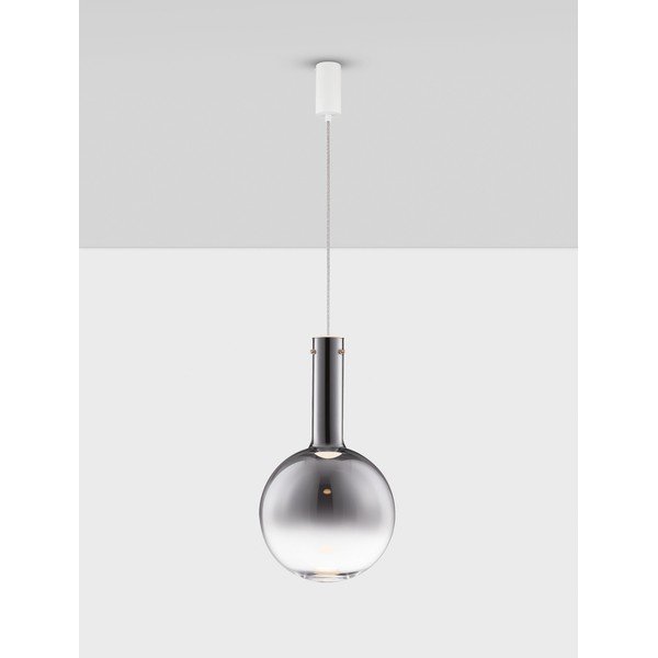 Szürke üveg LED dimmelhető függőlámpa ø 30 cm Nostos – Nova Luce-image-3