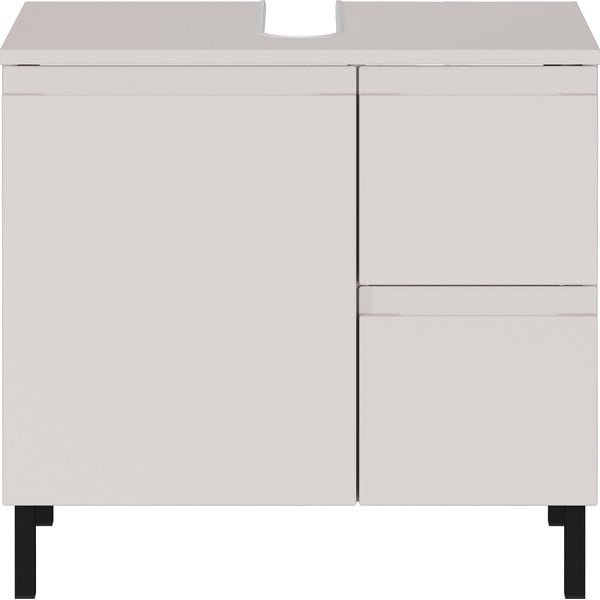 Krémszínű alacsony mosdó alatti szekrény 60x56 cm Salinas – Germania