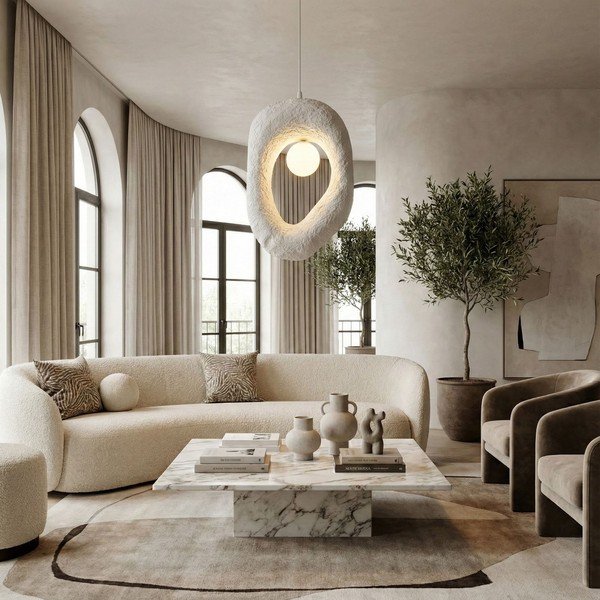 Fehér fém függőlámpa Lore – Opviq lights-image-2
