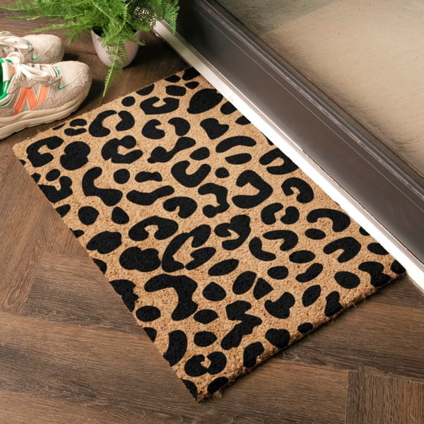 Kókuszrost lábtörlő 40x60 cm Leopard – Artsy Doormats-image-1