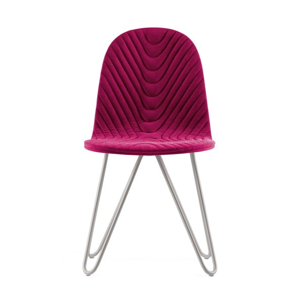 Mannequin X Wave rózsaszín szék fém lábakkal - Iker