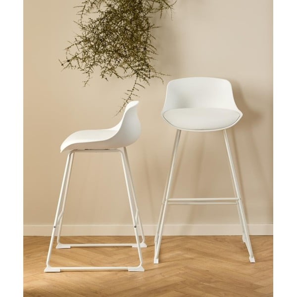 Fehér bárszék (ülésmagasság 66 cm) Tina – Actona-image-1