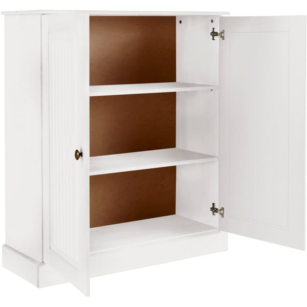 Fehér borovi fenyő szekrény 100x34 cm Mille – Støraa-image-3