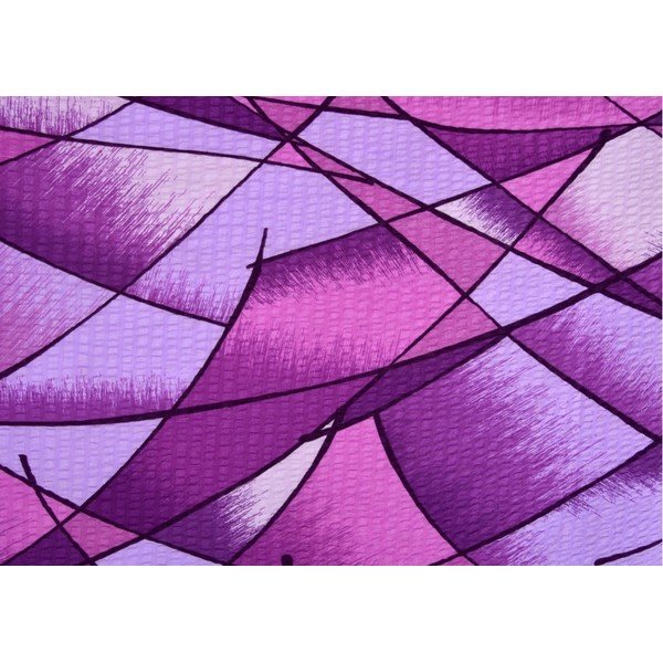 Lila kétszemélyes krepp ágyneműhuzat 200x200 cm Rainbow -image-1