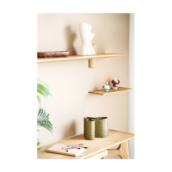 Világos natúr színű tölgyfa fali polc 42,5 cm Calcata – House Nordic-image-1