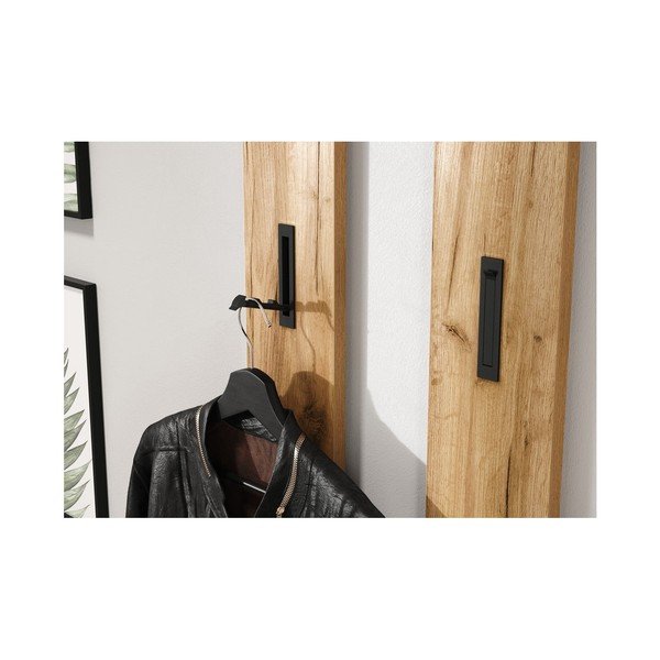 Fehér-natúr színű előszoba bútor tölgyfa dekorral Libbiano – Germania-image-4