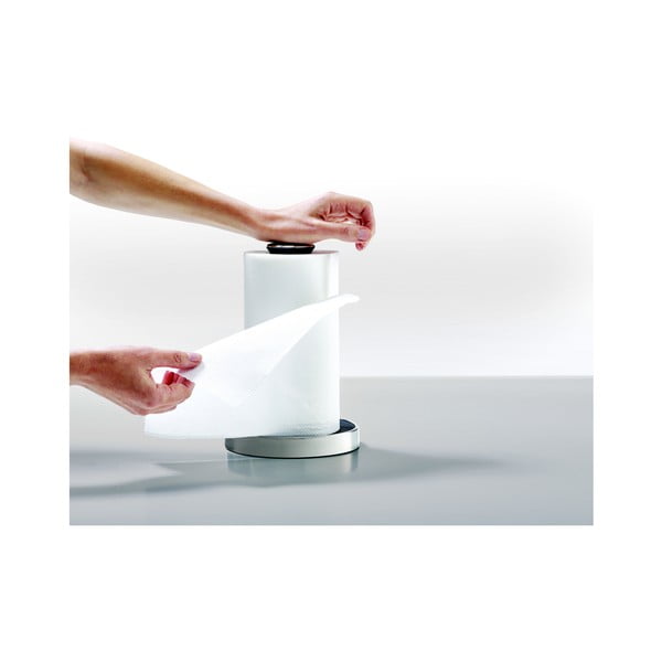 Push&Tear fekete konyhai papírtörlő állvány - Joseph Joseph-image-2