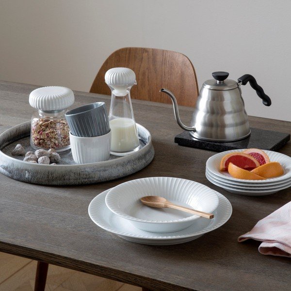 Hammershoi fehér, porcelán mélytányér, ⌀ 21 cm - Kähler Design-image-1