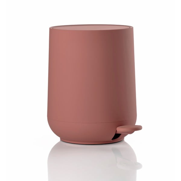 Világospiros műanyag pedálos szemetes 3 l Nova – Zone-image-2