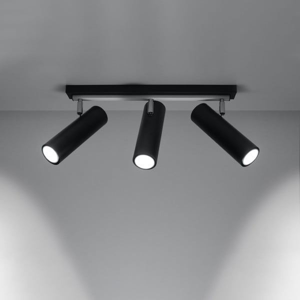 Fekete mennyezeti lámpa 6x45 cm Mira – Nice Lamps