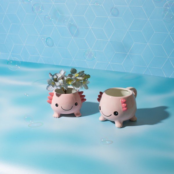 Világos rózsaszín bögre Axolotl – Sass & Belle-image-2