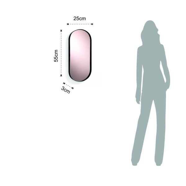 Afterlight ovális fali tükör, 25 x 55 cm - Tomasucci-image-2