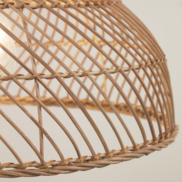 Natúr színű rattan lámpabúra ø 42,5 cm Dyara – Kave Home-image-3