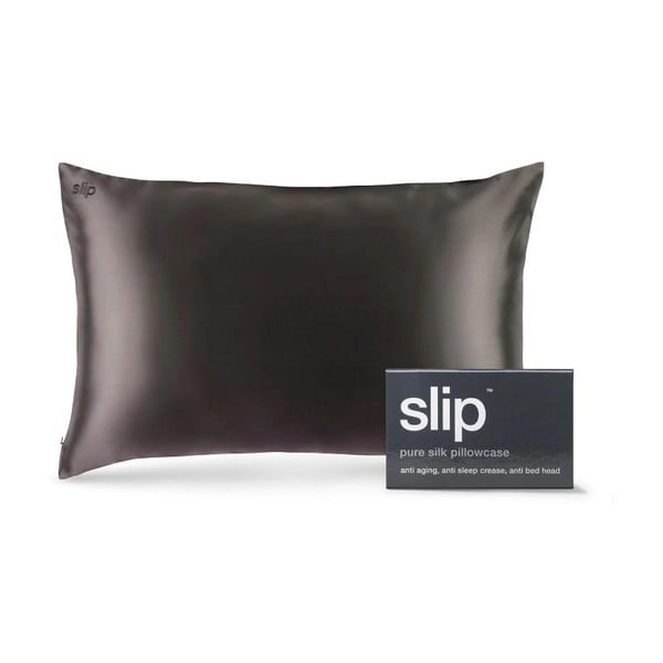 Selyem párnahuzat 51x76 cm Charcoal – slip-image-4