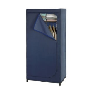 Business kék szövet tárolószekrény, magasság 160 cm - Wenko