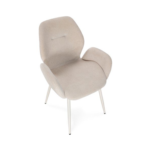 Bézs kárpitozott étkezőfotel szett 2 db-os Ansu – Marckeric-image-3