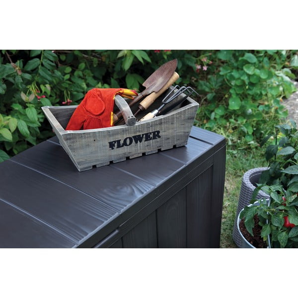Sötétszürke kerti tárolódoboz Sherwood – Keter-image-4