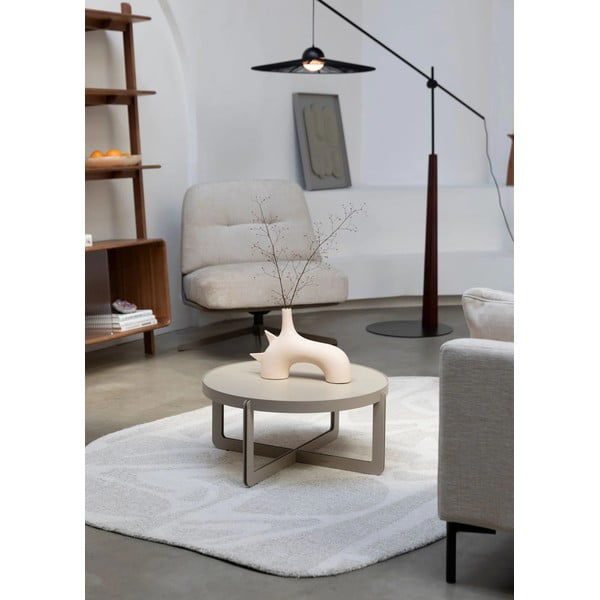 Bézs kerek dohányzóasztal ø 68 cm Centre – Zuiver-image-1