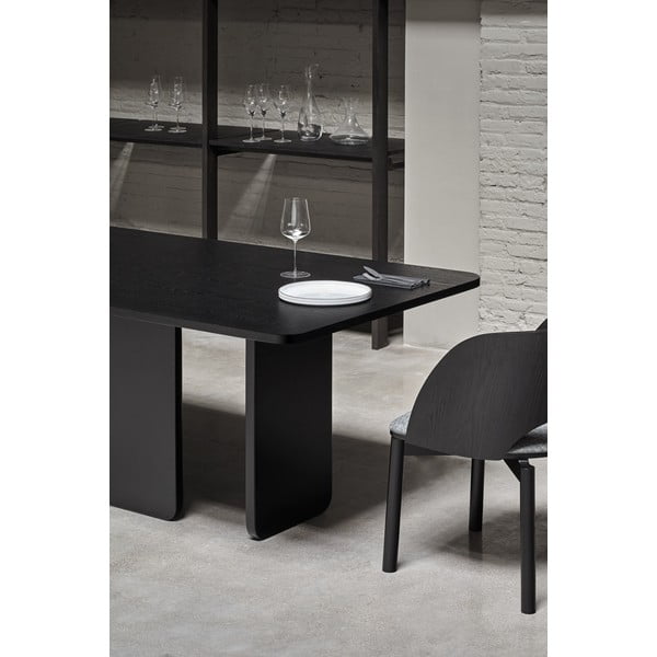 Arq fekete étkezőasztal, 200 x 100 cm - Teulat-image-2