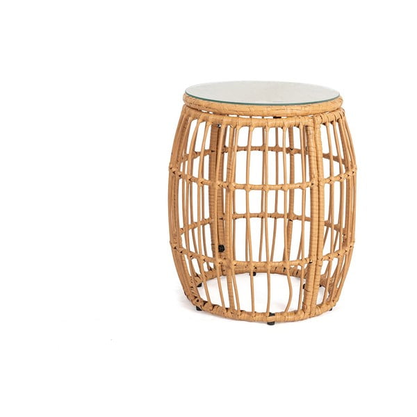Műrattan kerek kerti tárolóasztal ø 47 cm Vistdal - Bonami Essentials-image-2