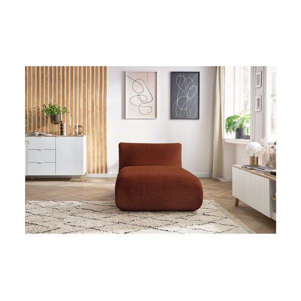 Narancssárga kordbársony kanapé modul Lecomte – Bobochic Paris-image-4