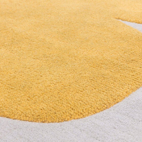 Okkersárga kézi szövésű gyapjú szőnyeg 120x170 cm Canvas – Asiatic Carpets-image-3