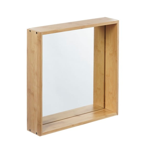 Design fali tükör bambuszfa kerettel, 40 x 90 cm - Furniteam